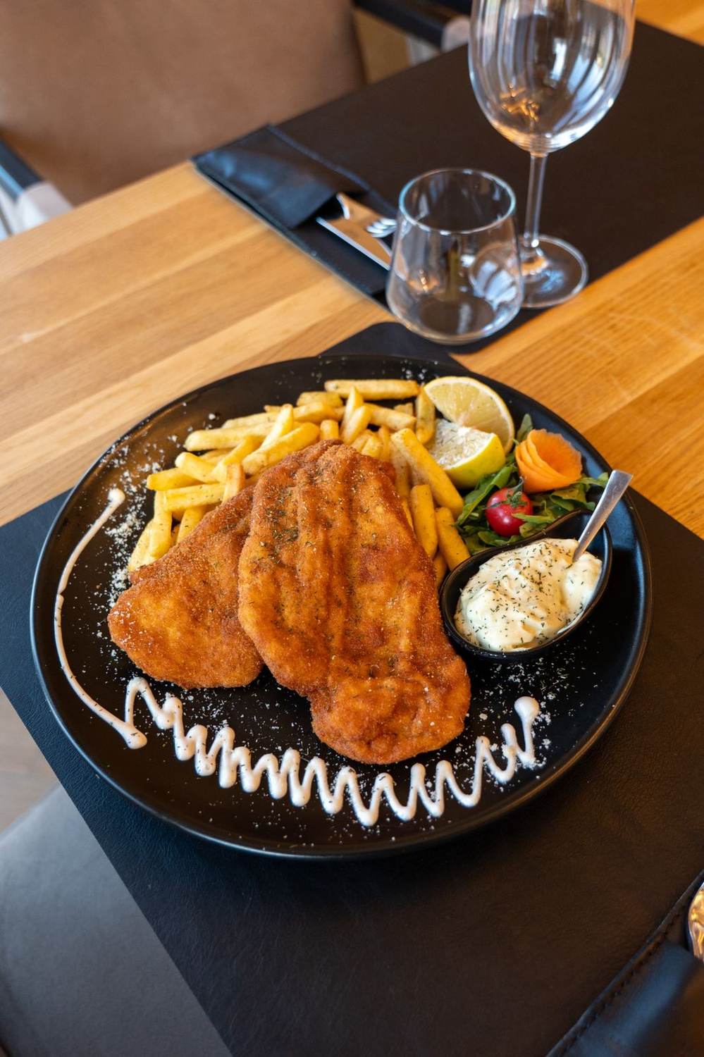 Crispy chicken plate